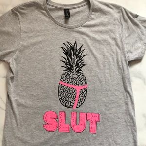 Pineapple Slut Ladies Size Shirt